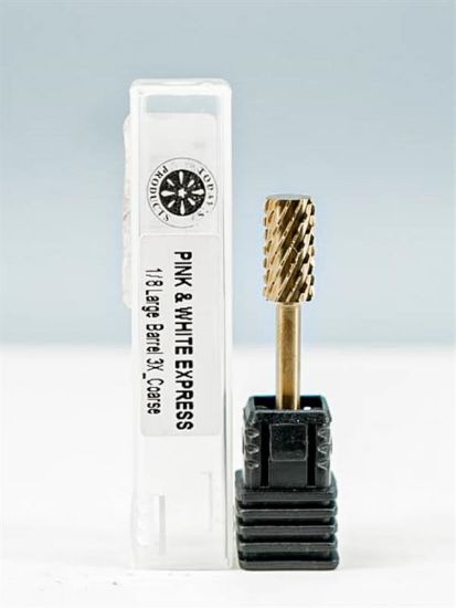 Picture of TODAY'S PRODUCTS PINK & WHITE EXPRESS SMOOTH TOP 1/8 LARGE BARREL 3X-COARSE