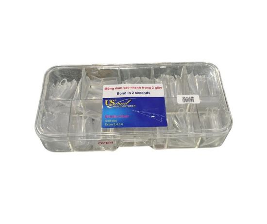 Picture of US NAIL CLEAR STILETTO TIP BOX