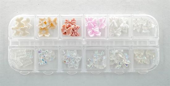 Picture of ASSORTED COLOR BOW CHARMS 12PC STYLE 1