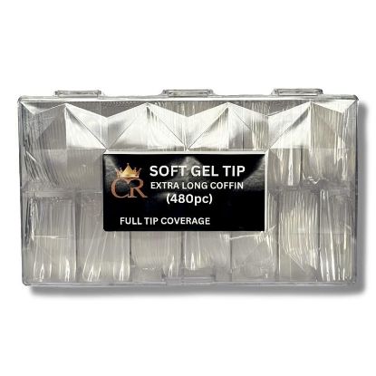 Picture of CROWN  SOFT GEL TIPS COFFIN CR-86
