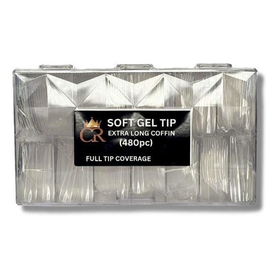 Picture of CROWN  SOFT GEL TIPS COFFIN CR-86