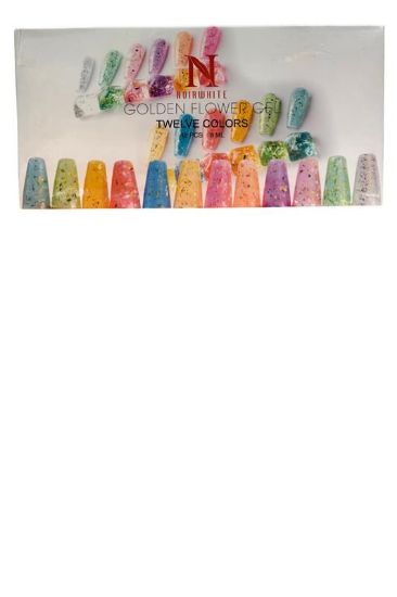 Picture of NOIRWHITE GOLDEN FLOWER GEL 12PCS