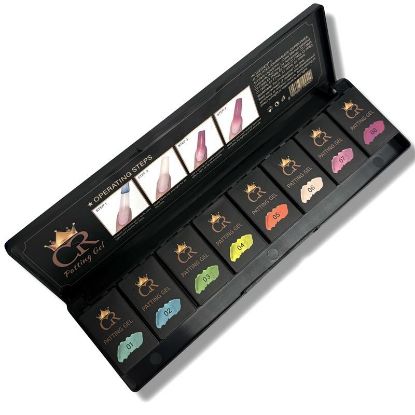 Picture of CROWN PATTING GEL OMBRE 8 COLOR OF SET