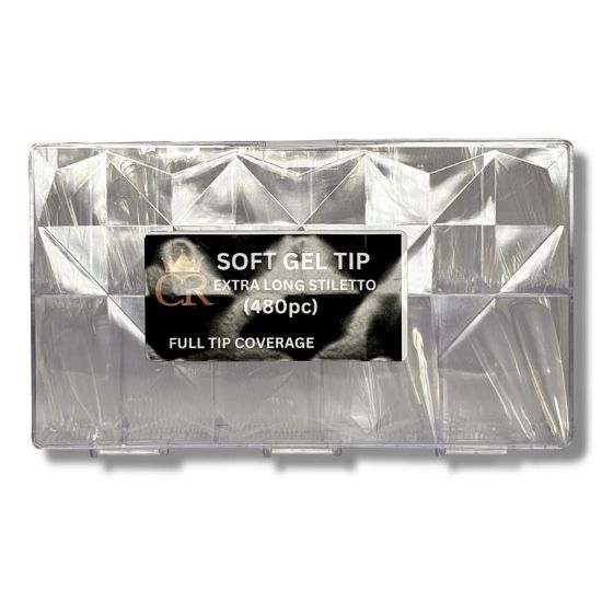 Picture of CROWN  SOFT GEL TIPS STILETTO CR-87