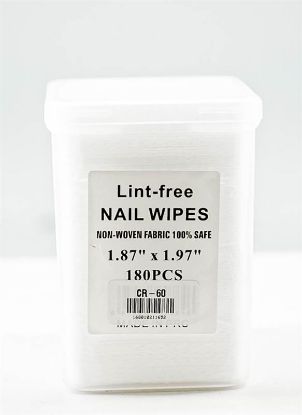 Picture of LINT-FREE NAIL WIPES WHITE 180 PCS CR-60