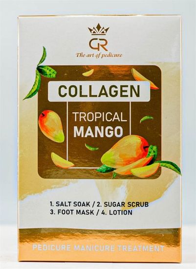 Picture of CROWN COLLAGEN PEDICURE 4 STEP CASE OF 50 - TROPICAL MANGO