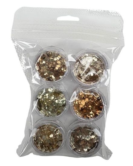 Picture of CROWN FOIL GLITTER 6 PCS - STYLE 6