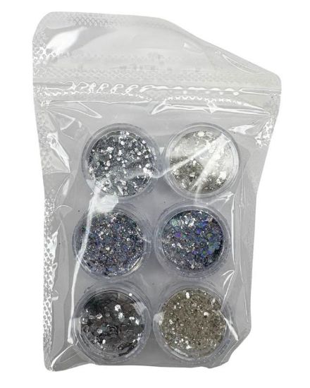 Picture of CROWN FOIL GLITTER 6 PCS - STYLE 5