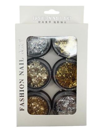 Picture of FASHION NAIL ART MULTI - COLOR FOIL 6PC STYLE 2