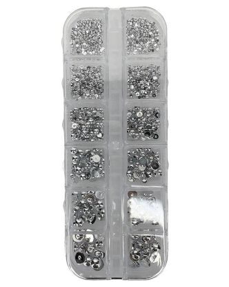 Picture of MULTI SIZE SILVER BALL 12PCS