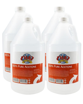 Picture of 168 NAIL SUPPLY 100% PURE ACETONE CASE CASE OF 4 GALLONS
