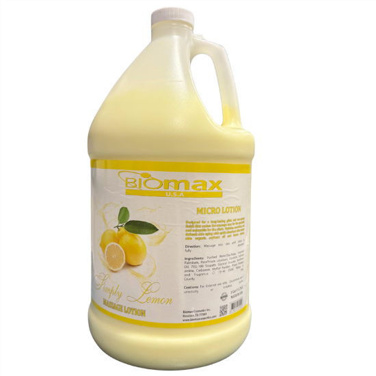 Picture of BIOMAX SIMPLY LEMON MASSAGE LOTION 1 GALLONS