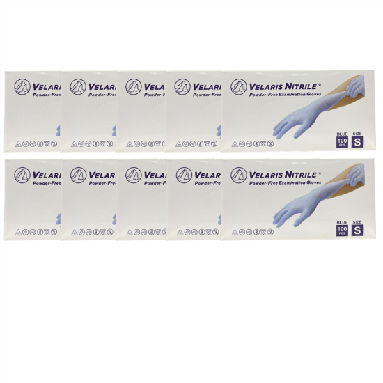 Picture of VELARIS BLUE NITRILE GLOVES CASE S
