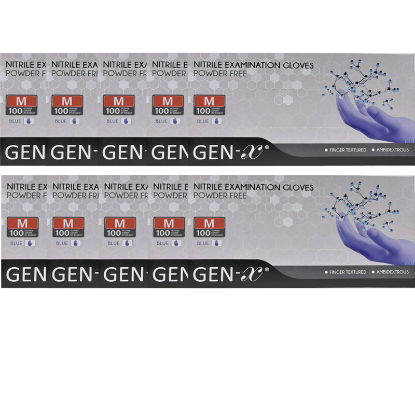 Picture of GEN BLUE NITRILE GLOVES M CASE
