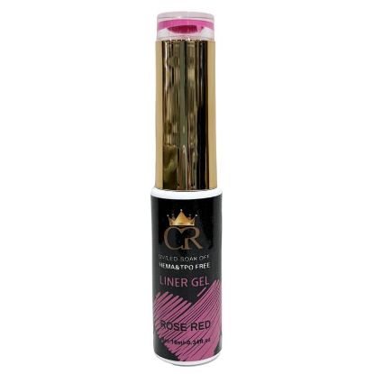 Picture of CROWN LINER GEL NAIL ART 17 ROSE RED