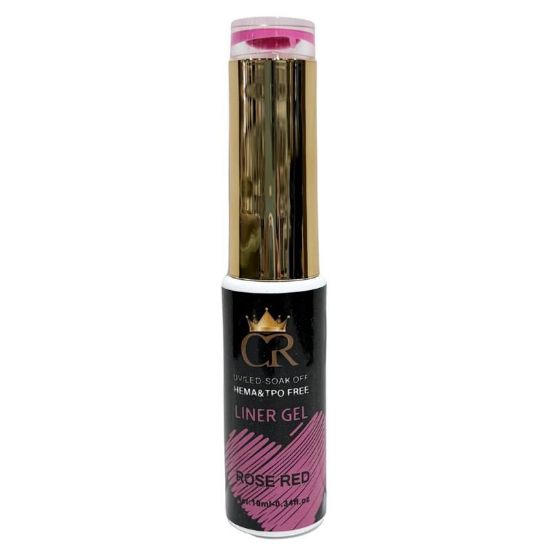 Picture of CROWN LINER GEL NAIL ART 17 ROSE RED