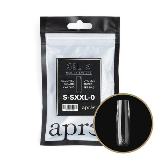 Picture of APRES GEL-X® SCULPTED SQUARE EXTRA EXTRA LONG REFILL-5 (30PCS)