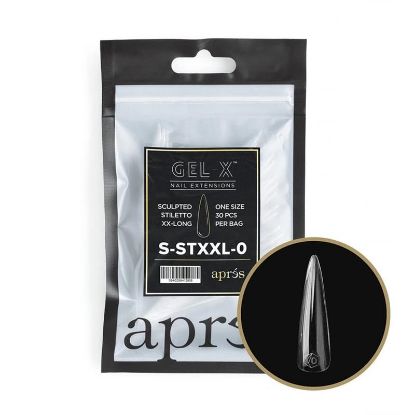 Picture of APRES GEL-X® SCULPTED STILETTO EXTRA EXTRA LONG REFILL-3 (30PCS)