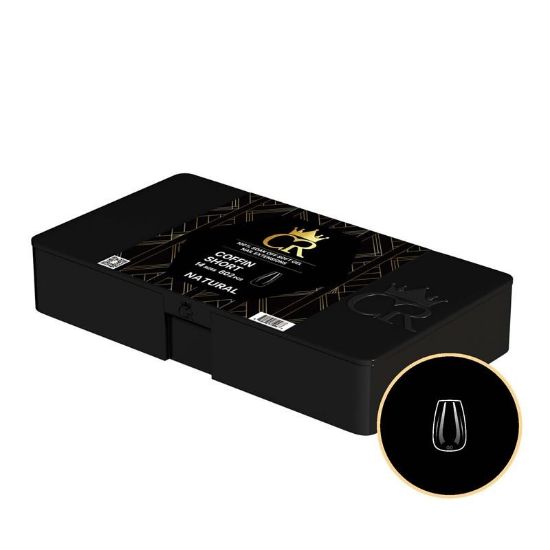 Picture of CROWN NATURAL COFFIN SHORT SOFT GEL TIPS