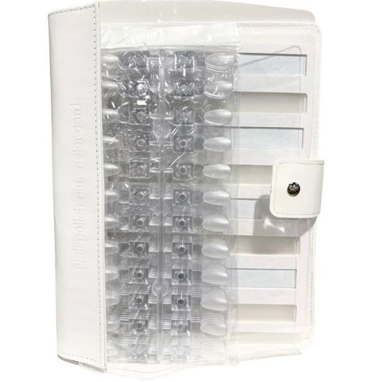 Picture of WHITE NAIL POLISH GLUE COLOR CARD 144 PCS CR-161