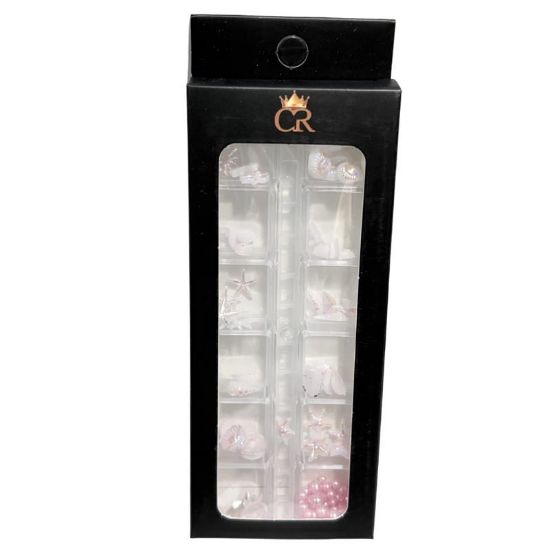 Picture of CROWN CHARMS SEASHELL WHITE PINK