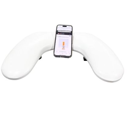 Picture of CROWN U SHAPE ARMREST WITH PHONE BRACKET WHITE CR-127