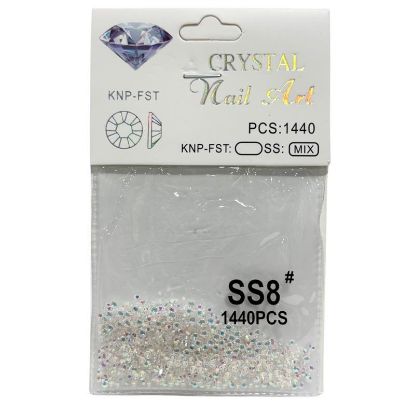 Picture of KING OF DIAMONDS CLEAR IRIDESCENT RHINESTONES SIZE 8
