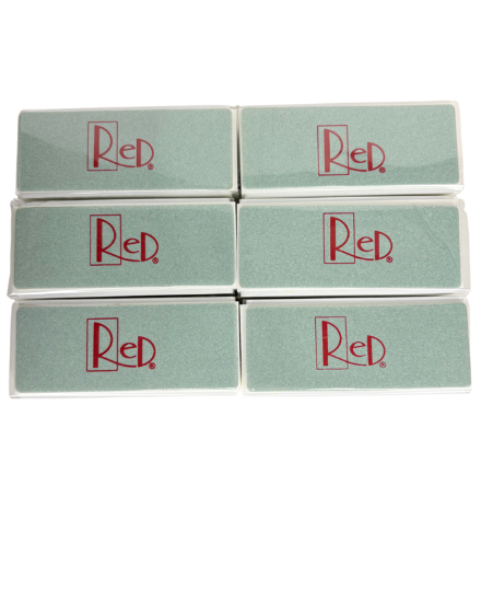 Picture of RED 4-WAY SHINY BUFFER LARGE BLOCK CASE OF 300 PCS FW300