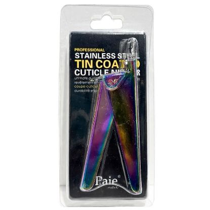 Picture of CROWN STAINLESS STEEL TITANIUM CUTICLE CLIPPER CR-132