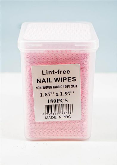 Picture of LINT-FREE NAIL WIPES PINK 180 PCS CR-61
