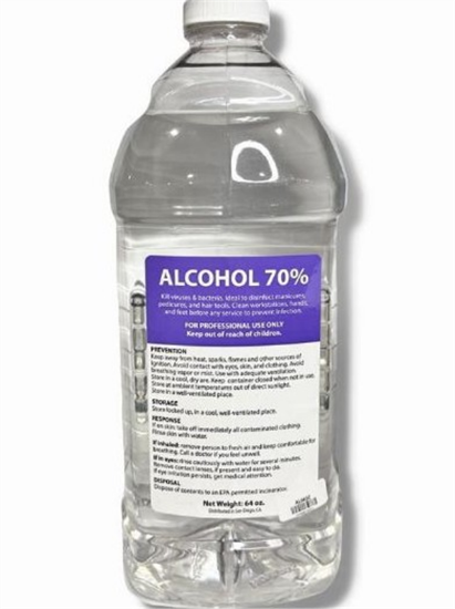 Picture of CASE OF 8 ALCOHOL 70% 64OZ