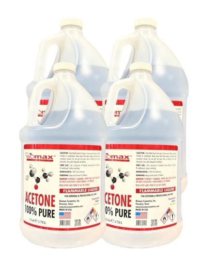 Picture of BIOMAX 100% PURE ACETONE CASE OF 4 GALLONS (LIMIT 5 CASES)
