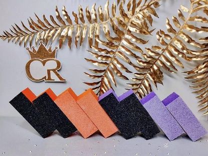 Picture of CROWN 3 WAY BUFFER PURPLE BLACK 60/100 CASE 500 PCS WHITE BOX