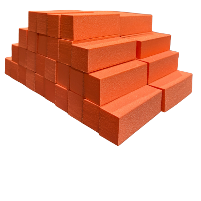 Picture of CROWN 3 WAY BUFFER ORANGE WHITE 80/100 500 PCS BROWN BOX