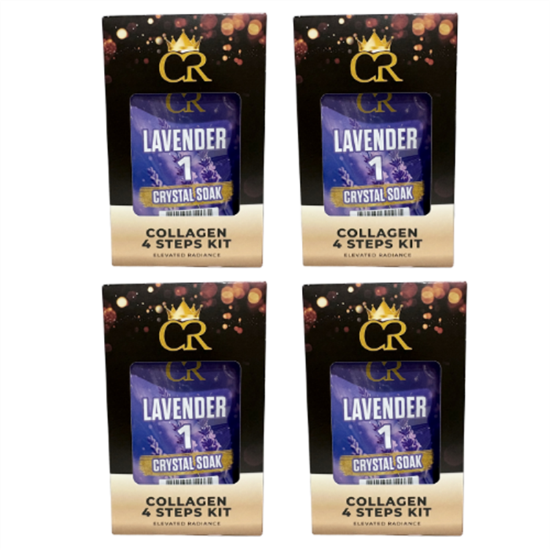 Picture of NEW CROWN COLLAGEN 4 STEPS KIT LAVENDER CASE OF 50 US