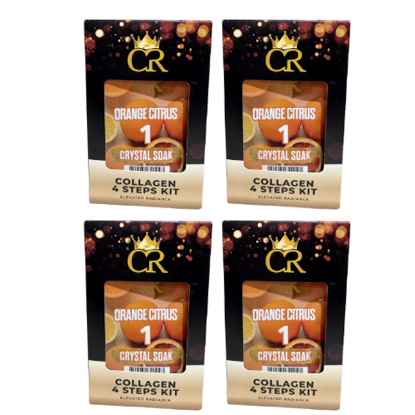 Picture of NEW CROWN COLLAGEN 4 STEPS KIT ORANGE CITRUS CASE OF 50 US