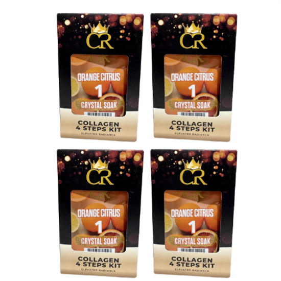 Picture of NEW CROWN COLLAGEN 4 STEPS KIT ORANGE CITRUS CASE OF 50 US