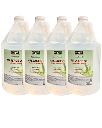 Picture of PRO NAIL UNSCENTED CLEAR MASSAGE OIL CASE OF 4 GALLONS