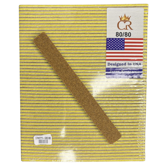 Picture of CROWN NAIL FILES PREMIUM REGULAR - GOLD 80/80 50PCS