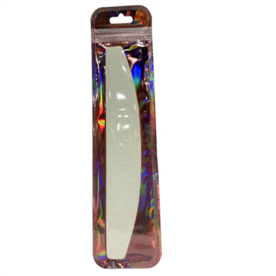 Picture of CROWN NAIL FILES PREMIUM HALF MOON - WHITE 80/80 50 PCS