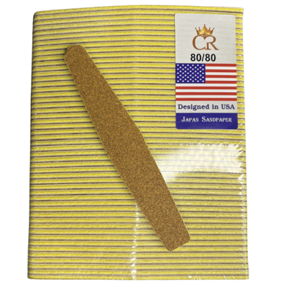 Picture of CROWN NAIL FILES PREMIUM BOAT - GOLD 80/80 50 PCS