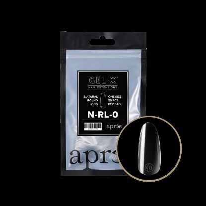 Picture of APRES GEL-X NATURAL ROUND LONG REFILL-0 (50PCS)