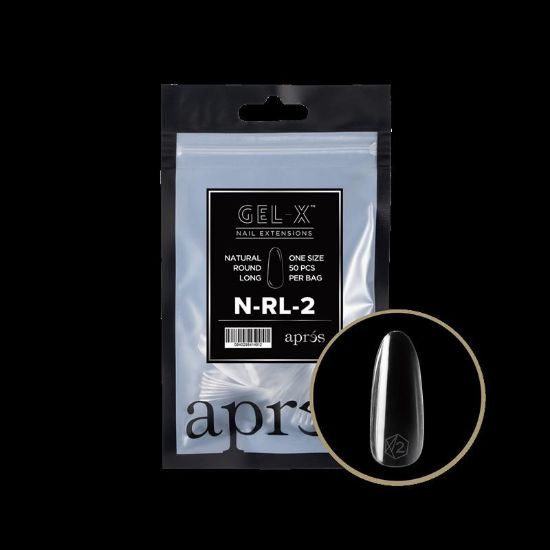 Picture of APRES GEL-X NATURAL ROUND LONG REFILL-2 (50PCS)