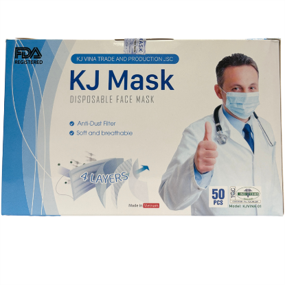 Picture of KJ FACE MASK SINGLE BOX OF 50 MASKS