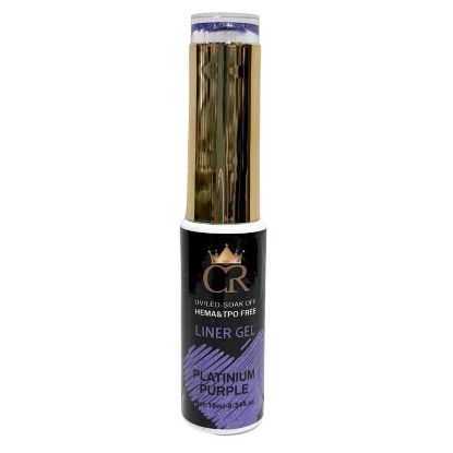 Picture of CROWN LINER GEL NAIL ART 12 PLATINUM PURPLE