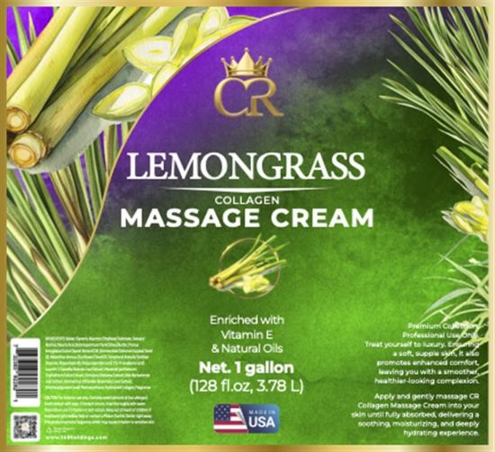 Picture of CROWN COLLAGEN COLLAGEN MASSAGE CREAM LOTION 1 GALLON LEMONGRASS