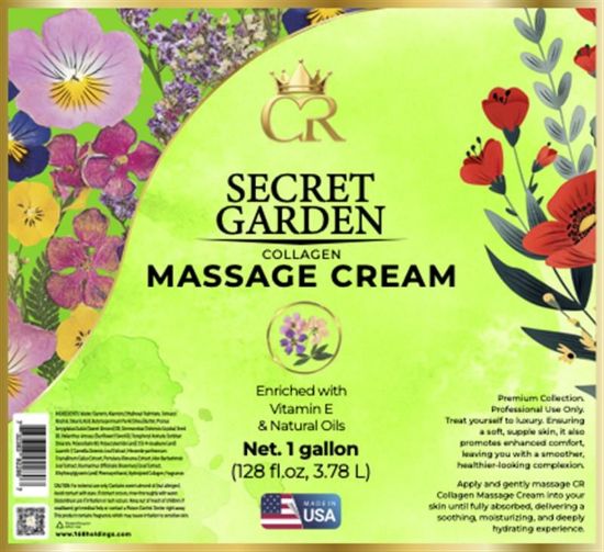 Picture of CROWN COLLAGEN COLLAGEN MASSAGE CREAM LOTION 1 GALLON SECRET GARDEN