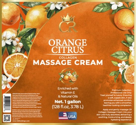 Picture of CROWN COLLAGEN COLLAGEN MASSAGE CREAM LOTION 1 GALLON ORANGE CITRUS