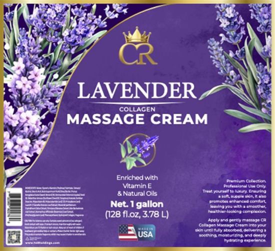 Picture of CROWN COLLAGEN COLLAGEN MASSAGE CREAM LOTION 1 GALLON LAVENDER