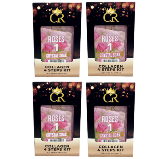 Picture of NEW CROWN COLLAGEN 4 STEPS KIT ROSES CASE OF 50 US